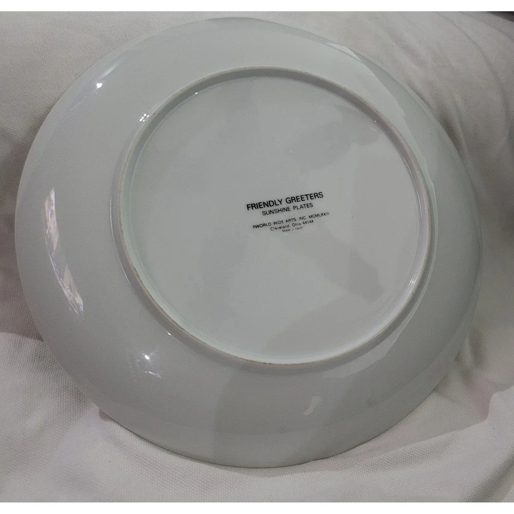 Friendly Greeters Sunshine, Plate Have A Nice Day, by Pete Hawley, decor plate‎